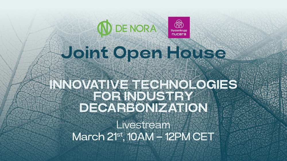 Joint Open House: Innovative Technologies for Industry Decarbonization (21.03.2024)